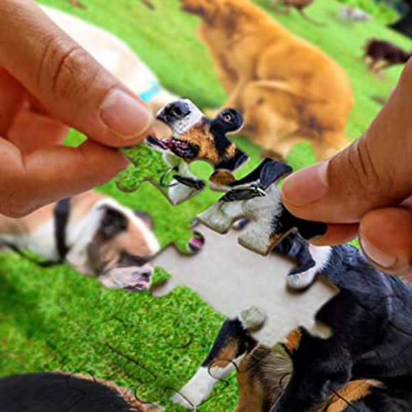 1000 st Bajsande valpar pussel Roligt stress relief kompatibelt med hunddjurälskare -hg 101 Dog Poop Puzzle