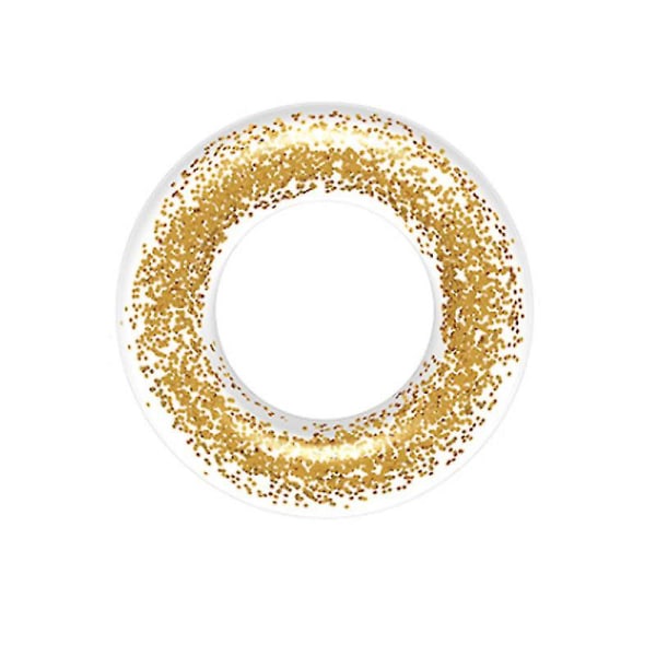 Svømmering, Oppustelig Pool Float, Klare Float Tubs, Glitter Svømmering, Pool Legetøj til Sommer Swim Pool Strand Legetøj gold 60cm