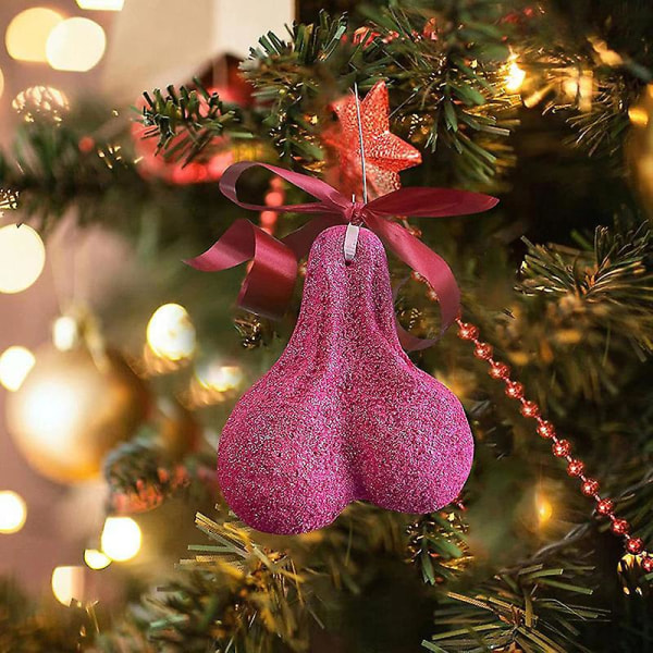 Christmas Ballballs Pendant Creative Xmas Trees Riippuvat koristeet -ES Pink