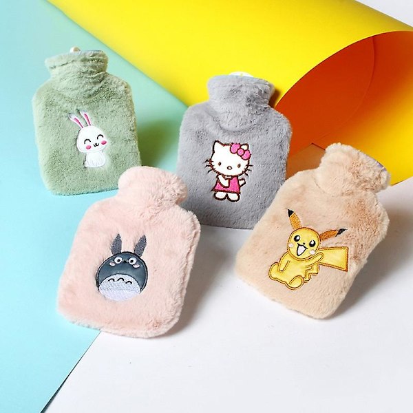 Anime Hellokts Pikachu Totoros Kawaii Plysch Varm Hand- och Fotvärmare Cartoon Mjuk Bärbar Vinter Vattenflaska Påsar Presenter Leksaker pikachu