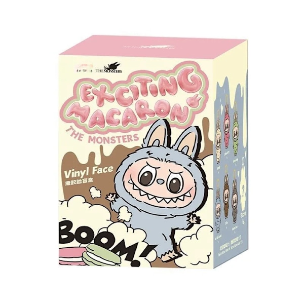 LABUBU Macaron Vinyl Face Series Blind Box Figur Tide Play Plyschleksak Hänge Random one