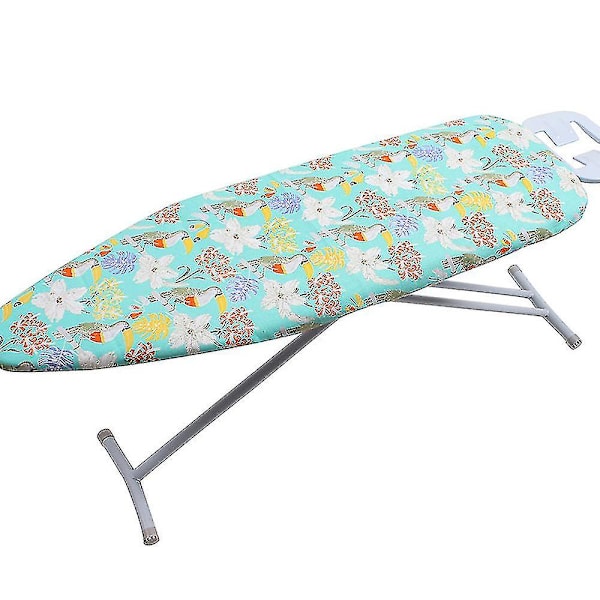 Brännskyddad Tryckt Bomullsstoppad Strykbrädeöverdrag Ersättning Passar Till 140 Cm X 50 Cm Strykbräda Ingår Inte Green Toucan
