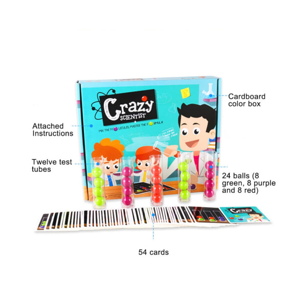 Kids Scientist Ball Tubes Pretend Play -lautapelisarja