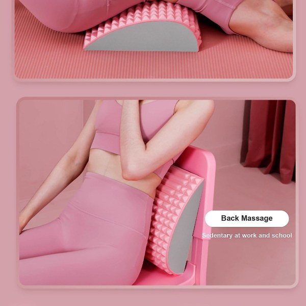 Back stretch tyyny selkäkipujen lievitykseen, ristiselän tuki, välilevytyrä, iskiaskipu, niskakipu, pitkittynyt istumatuki Pink