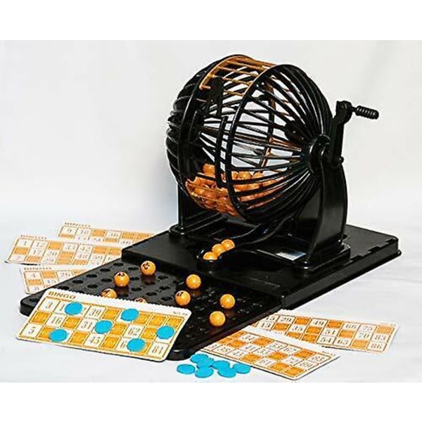Familie Bingo Lotto tallmaskin - 90 tall, 24 kortsaa 1PCS