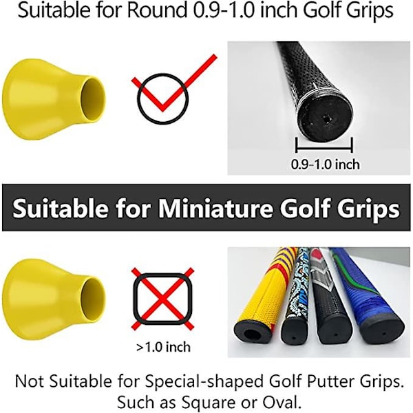 3kpl golfpallonnoutaja, golfpallon poimintaimukuppi, golfpallon tartunnan imukuppi puttereille ja golfaajille Yellow