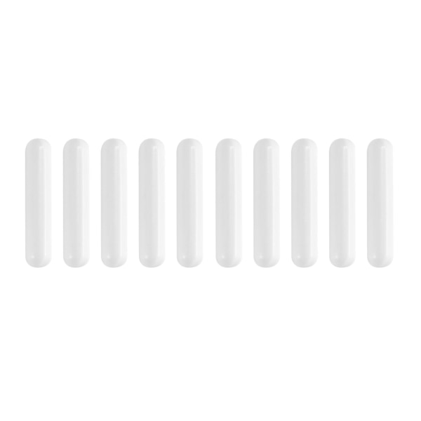10 stykker magnetrøremikser rørestang Laboratoriestang røreplate Magnet rørestang magnetisk (8x40m White