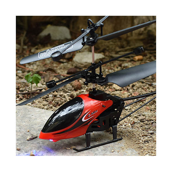 Rød RC Helikopter Leke - USB Lading, Fjernkontroll Fly