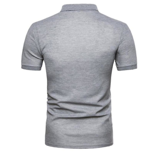 Miesten Polopaita Golf Casual Kesä Lyhythihainen Yläosa Gray S