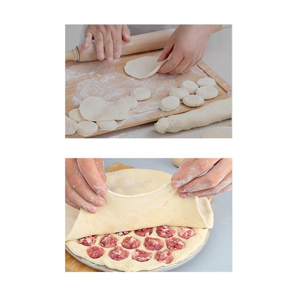 Husholdnings Rund Dumpling Form 37-huls Dumpling Artefakt Doven Dumpling Maker Aluminium Legering Dumpling Silver