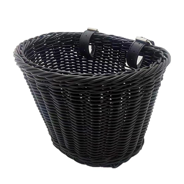 21*17*16cm Childrens Wicker Bicycle Shopping Basket For Kids Boys Girls Bike Cycle Black