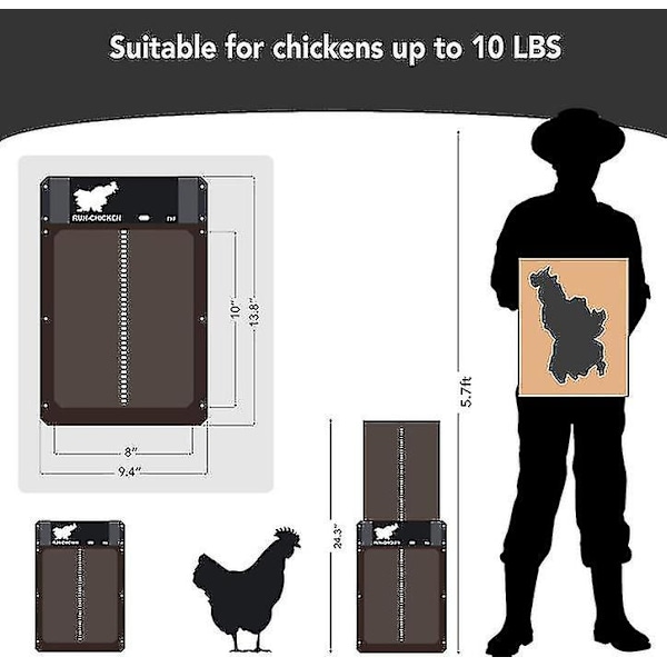 Automaattinen Chicken Coop ovenavaajan valoanturi Automaattinen kanatalon ovi
