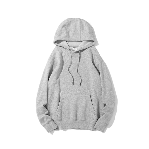 Høst og vinter stil fleece casual langærmet hættetrøje grey XXL