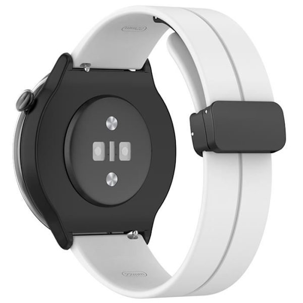 20MM urrem, med magnetisk foldespænde til Amazfit GTR Mini (hvid)