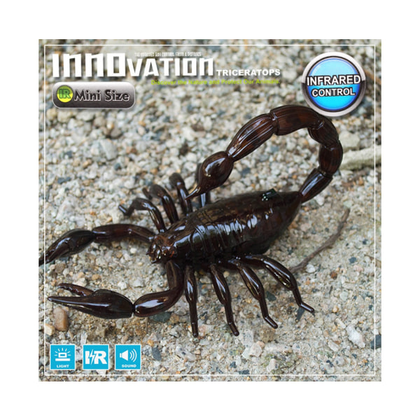 Svart IR infraröd fjärrkontroll Scorpion Toy