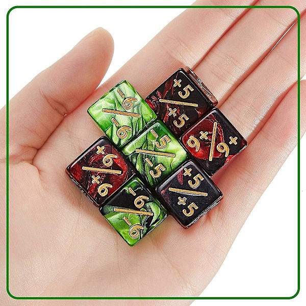 48 stycken Counters D6 Square Loyalty Counter kompatibel med ,,c