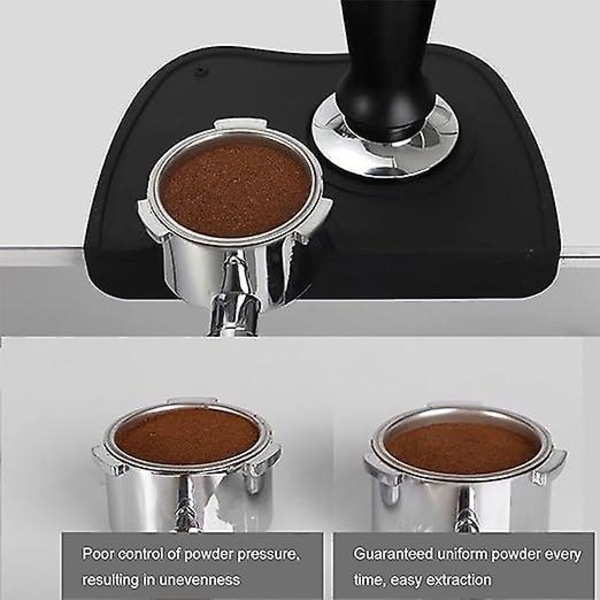 Tamping Mat, Espresso Tamping Mat, Coffee Pulver Press Pad, Coffee Tamper Mat, Espresso Tamping Corner Coffee Tamper Hållare Pad för