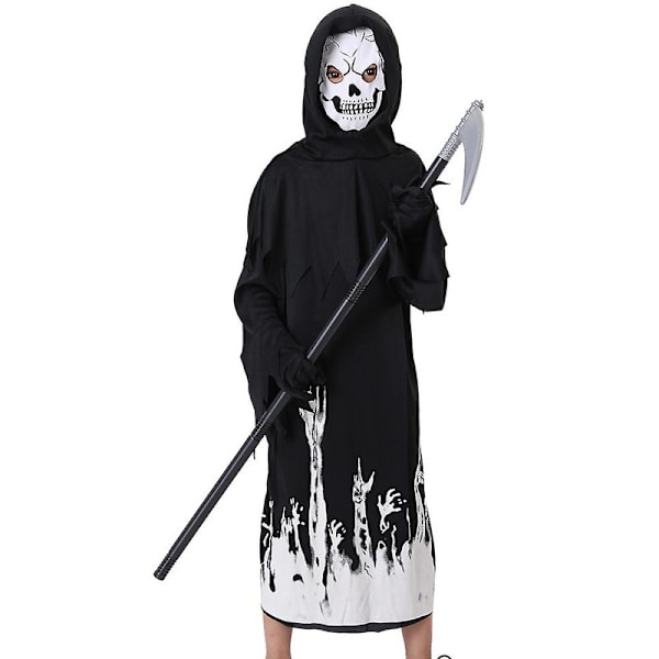 4-12-vuotiaat lapset pojat tytöt halloween cosplay bileet puku vampyyri kuoleman kummitus roolivaatteita sirppiasuilla lahjat 7-9 Years