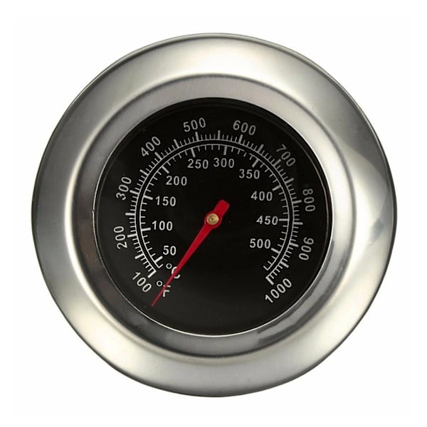 50~500 Rustfritt stål Grill Termometer Bbq Termometer Analog Innebygd Gass Grill Lokk Ft