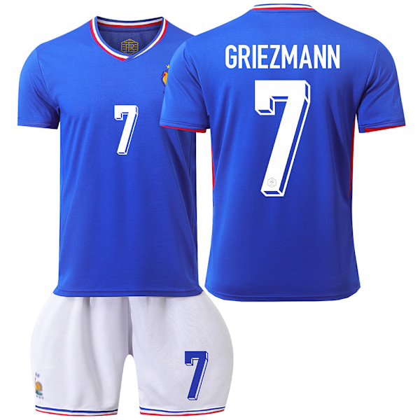 2024 EM Frankrikes hemmatröja i fotboll - Griezmann 20(110-120cm)