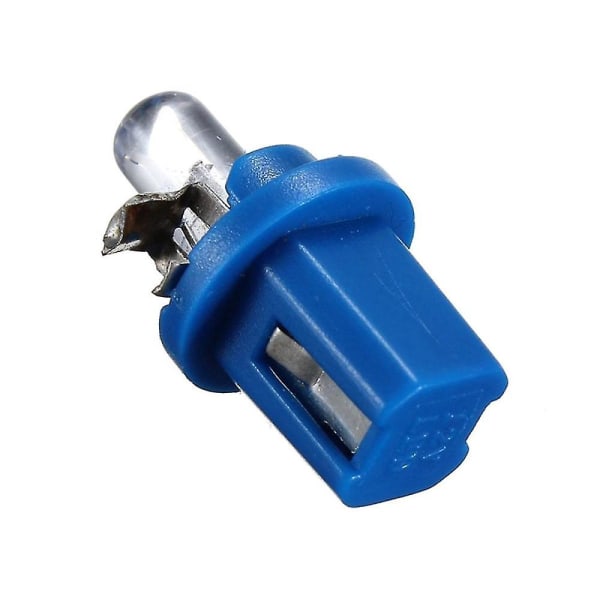 10st LED-lampa Meter Dash B8-5d T5 Lampa Med Hållare Blå Tuning Billjus -HG