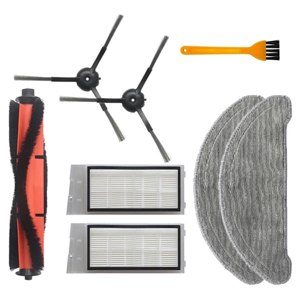 Reservedele til Roidmi Eve Plus SDJ01RM robotstøvsuger, moppeklud, Hepa-filter, hovedbørste, sidebørste, tilbehør
