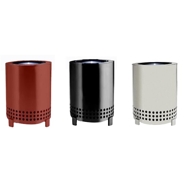 Solo Stove Mesa Bordbål i Rustfrit Stål med Stativ | Lav Røgs Miniudendørs Bål til Byen & Forstæder | Brændstof: Pellets eller Træ black