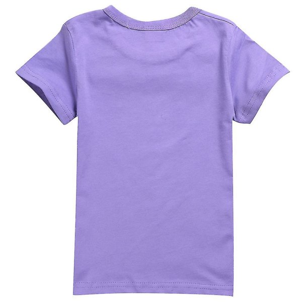 5-10 år bliver rød Kortærmet børne-t-shirt gave Purple 7-8Years