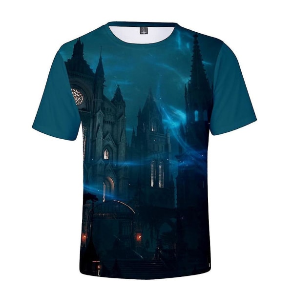 Elden Ring Spel T-shirt Herrar Damer 3D Tryckt Kortärmad Topp C 3XL