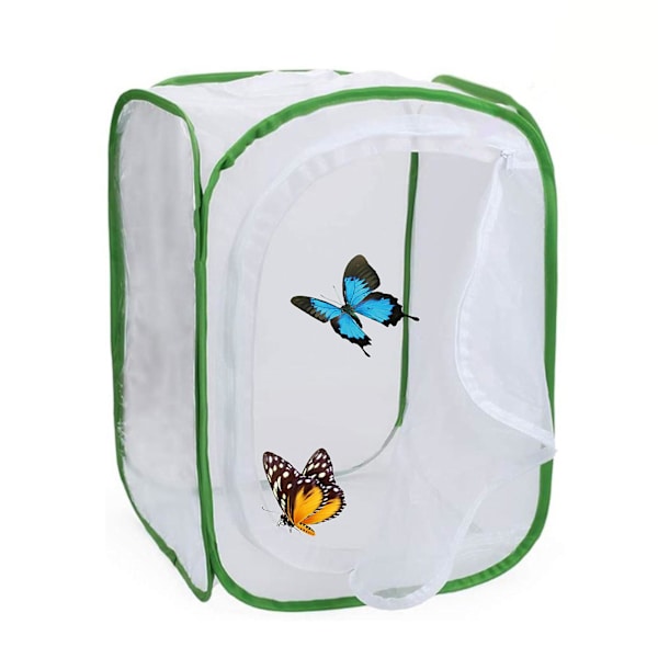 Foldbar Insektbur Lett Meshnett Insektbur For Jordbruksarbeider Hageentusiast Gave hg White Green M
