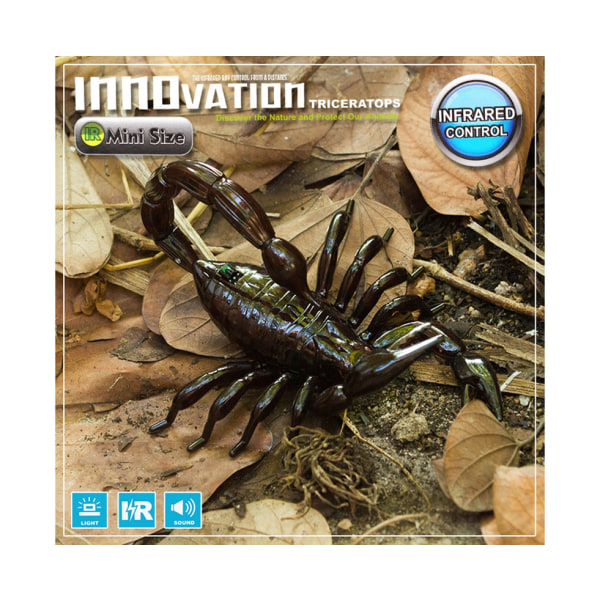 Svart IR infraröd fjärrkontroll Scorpion Toy