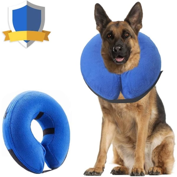 Koiran käpyjä leikkauksen jälkeen, suojaava puhallettava koiranpanta lemmikkieläinten palautuspanta Blue XL