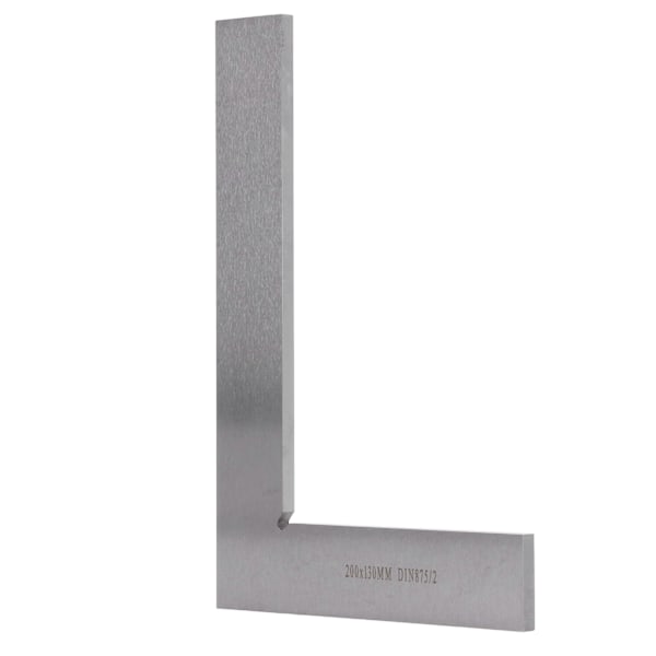Maskinistvinkel 200x130mm 90 Graders Rät Vinkel Hög Noggrannhet Ergonomisk Kolstål Ingenjörsvinkel Linjal