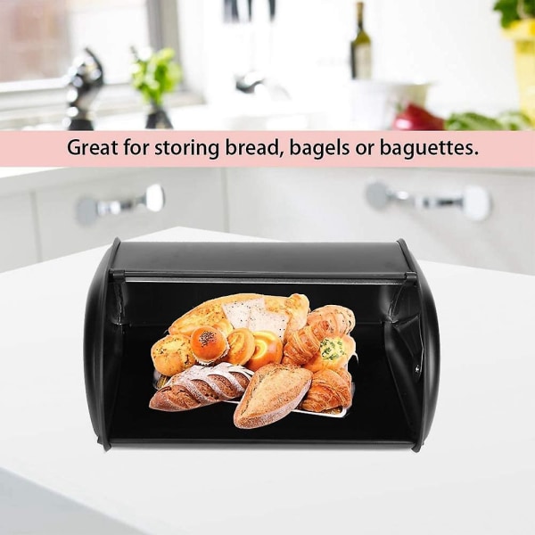 Brødkasse, Kapacitet Metal Brødkasse, Holder Beholder Køkken Organizer, Organizer 3.1-4l