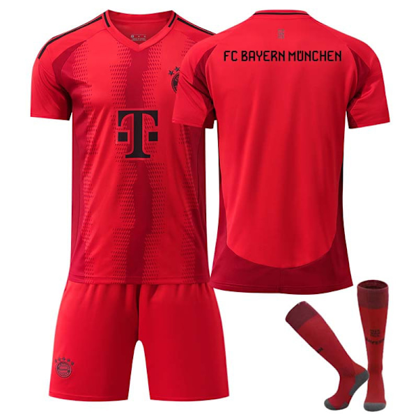 2425 Bayern rød fodboldtrøje uniformssæt 18(100-110cm)