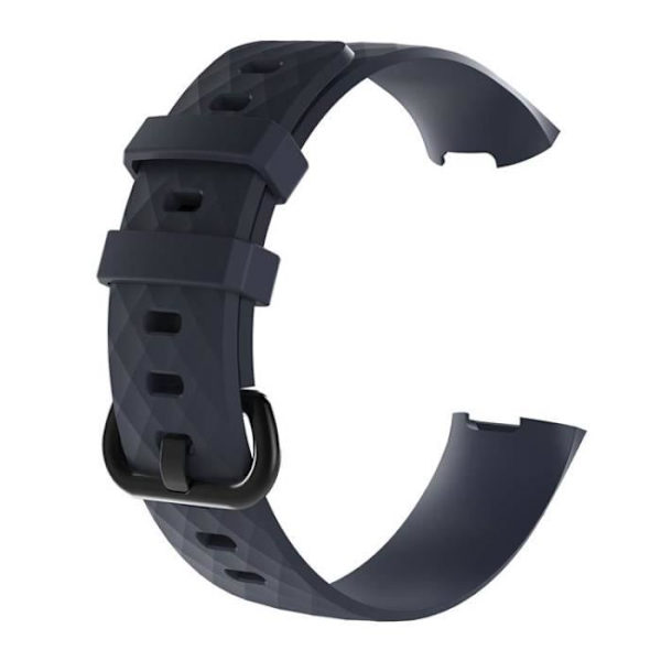 (S)Vaihto silikoninen urheilukellohihna Fitbit Charge 3 Fitness Activity 3-Rock Blue