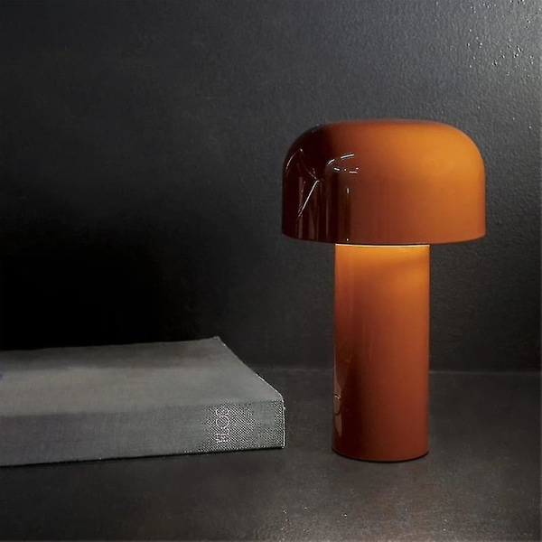 Led Creative Mushroom ladattava pöytälamppu 3w 3 valaistustasoa metallinen yövalo Black