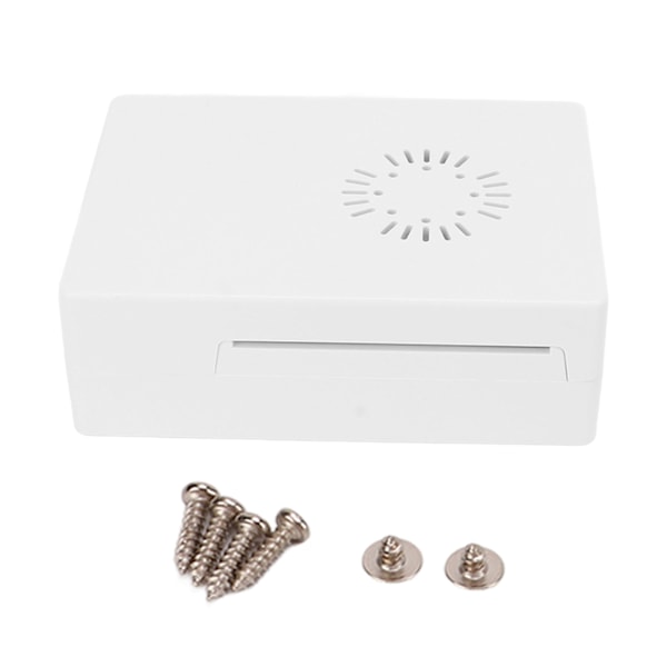 Skyddande hölje flamskyddsmedel ABS Burr Free skyddande fodral för Raspberry Pi 3 Modelo B+ Vit