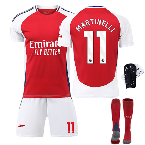 2425 Arsenal hjemmetrøye Martinelli fotballdraktsett B 20(110-120cm)