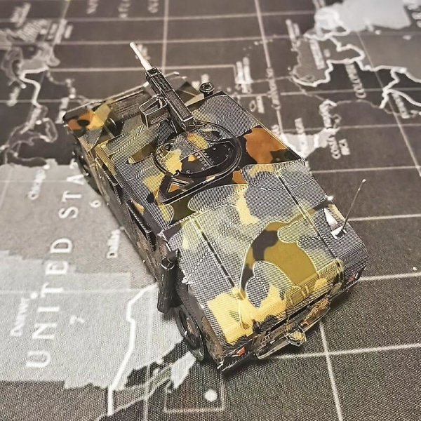3D Metallpussel DIY Manuell Berömda Tank Militärserie Tiger Tanks T-34 Js-2 M1a1 Tankmodell Montera Pussel T-34 Tank