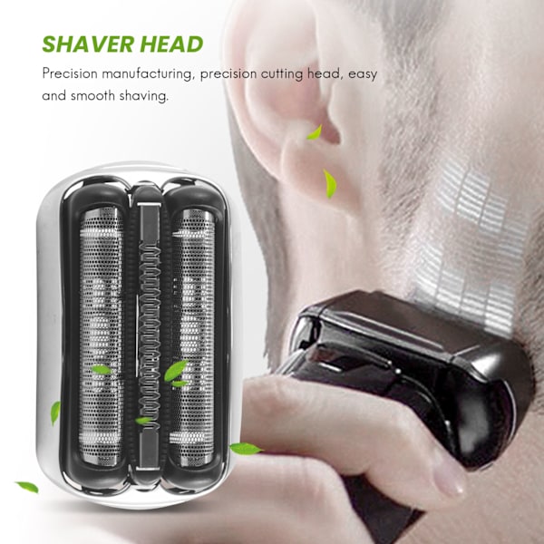 Ekonomiskt Ersättningsrakfolie & Skärset för Braun Series 3 21S 32S 320S-4 330S-4 340S-4 350CC-4 Rakhuvud