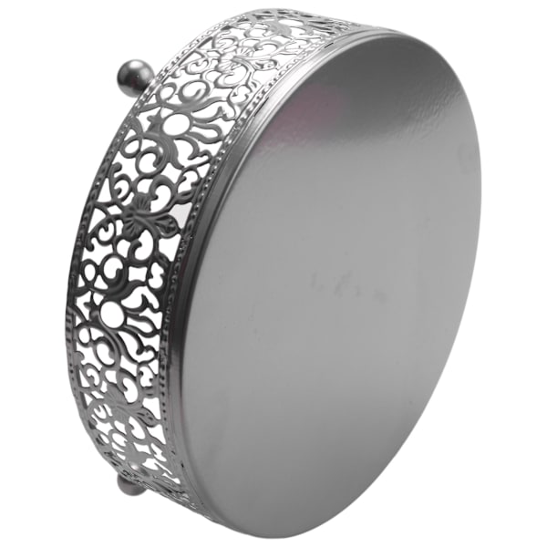 3 delar tårtställ Set Runt Cupcake-ställ Set Järn Bröllop Brithday Party Firande Dessert D Silver