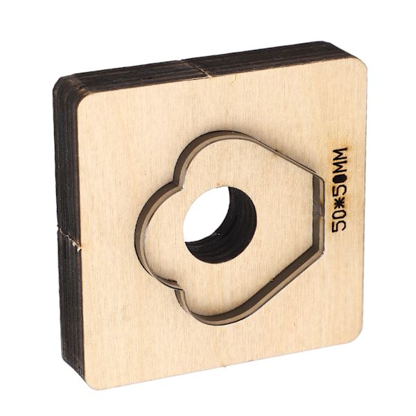 Læder skærestansning kronblad form 50x50mm høj hårdhed legeringsstål DIY stansning skimmel til pap ler stof