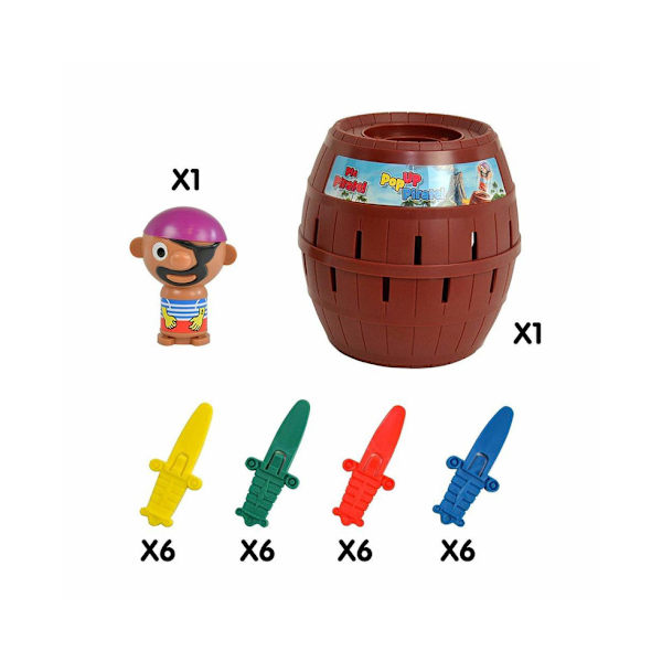 TOMY Pop Up Pirate Game - Familie-actionspil for at forbedre fingerfærdigheden