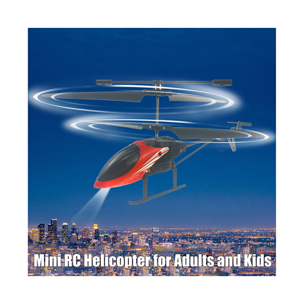 Rød Fjernstyret Mini Helikopter med Gyroskop