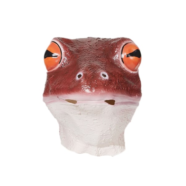 Spoof Tricky Frog Hovedbeklædning Åndbar Animal Masque - Mørkerød
