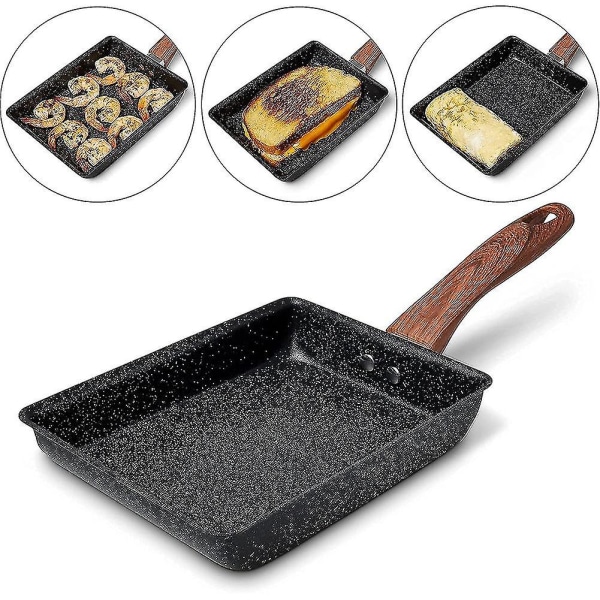 Tamagoyaki Pan Japansk Omelettpanna, Icke-klibbig Beläggning Kvadratisk Äggpanna