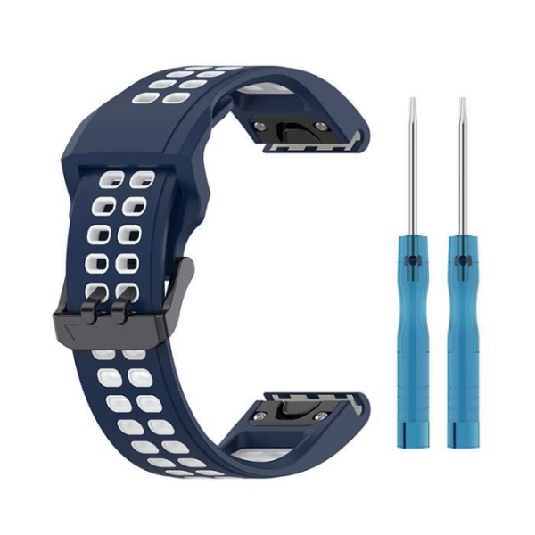 ( Sinivalkoinen ) 26 mm:n kaksisävyinen watch , tarvikkeet Garmin-sarjan kelloihin