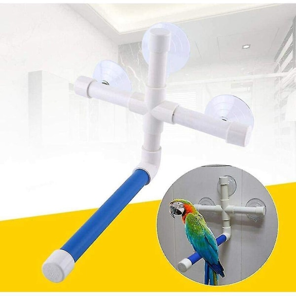 Fågelpinnar, Papegoja Abborre Dusch Abborre Papegoja Dusch Fågelpinnar Parrot Budgie Sugkopp Vikbart fönster duschbadkar