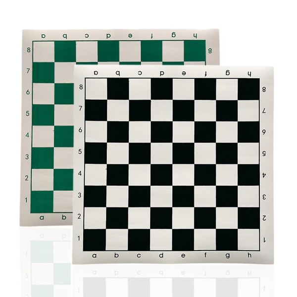 Koulutuksellinen muovinen shakkilauta 34,5x34,5 cm vihreä